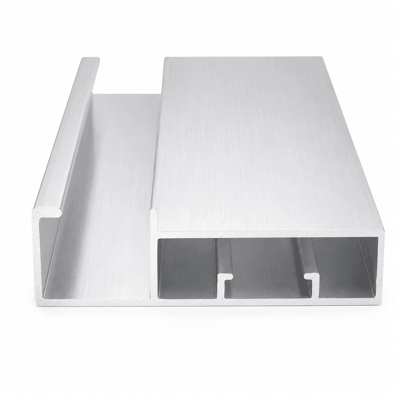 68mm Aluminium Glass Profile Handle - Aluminium Color