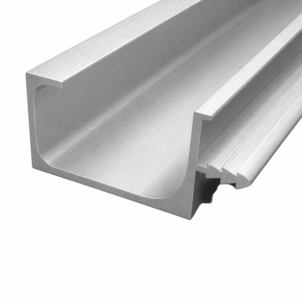 Aluminium Small 'G' Profile Handle - Aluminium Color