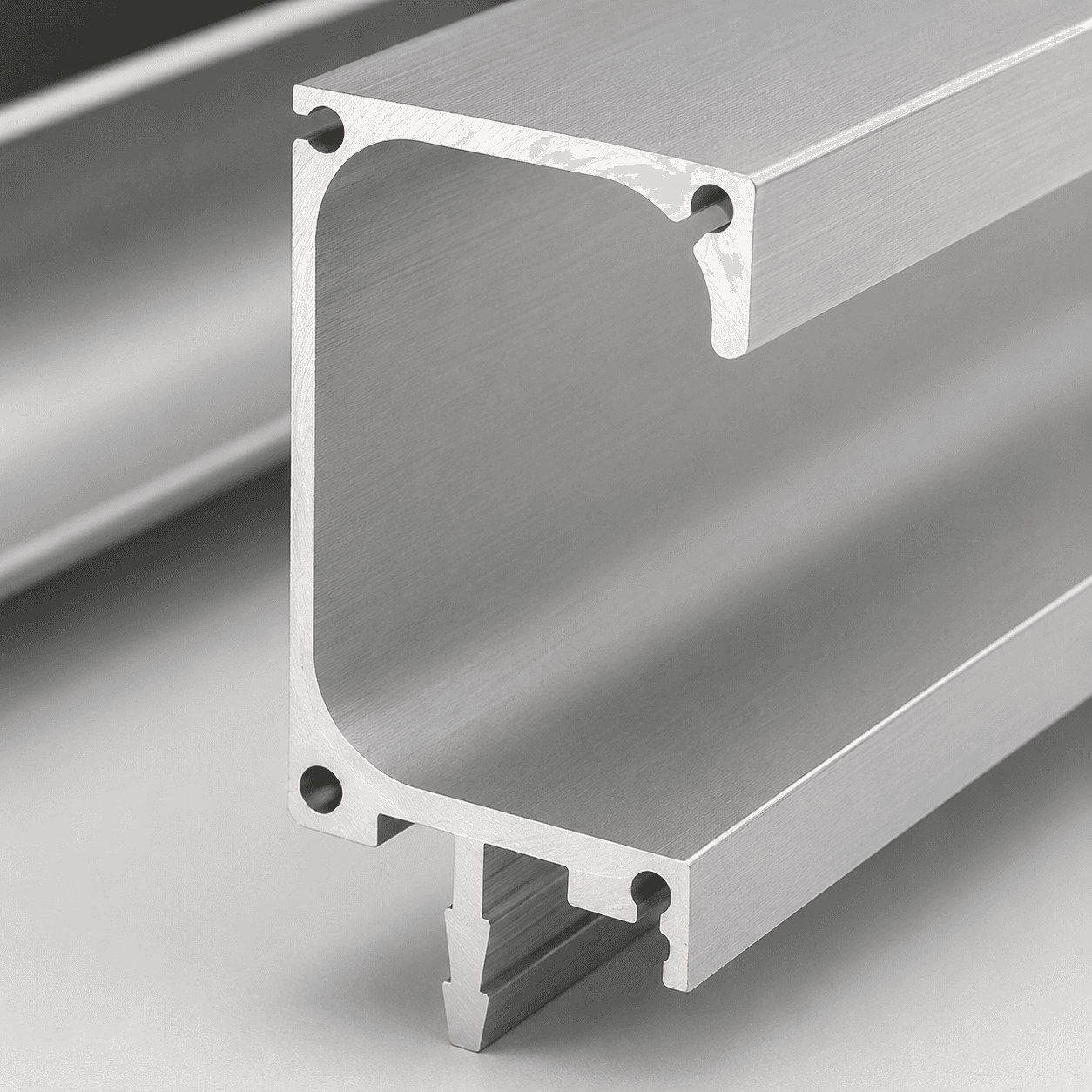 Aluminium 'G' Profile Handle - Aluminium Color