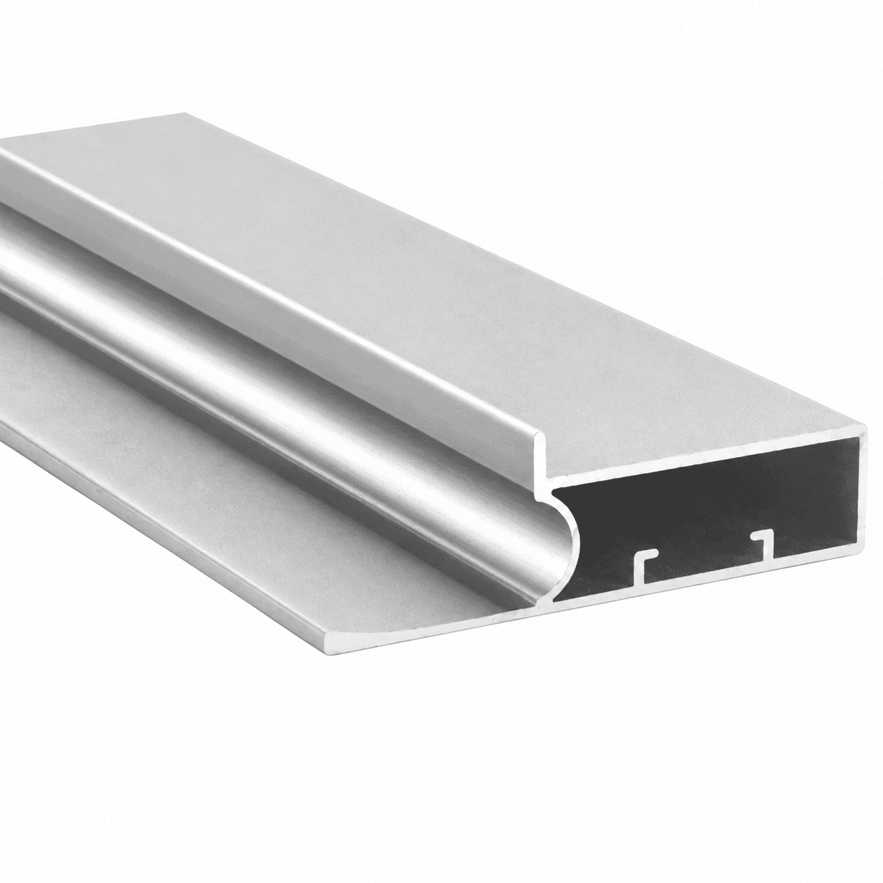 72mm Aluminium Profile Handle with 21mm Recessed - Aluminium Color