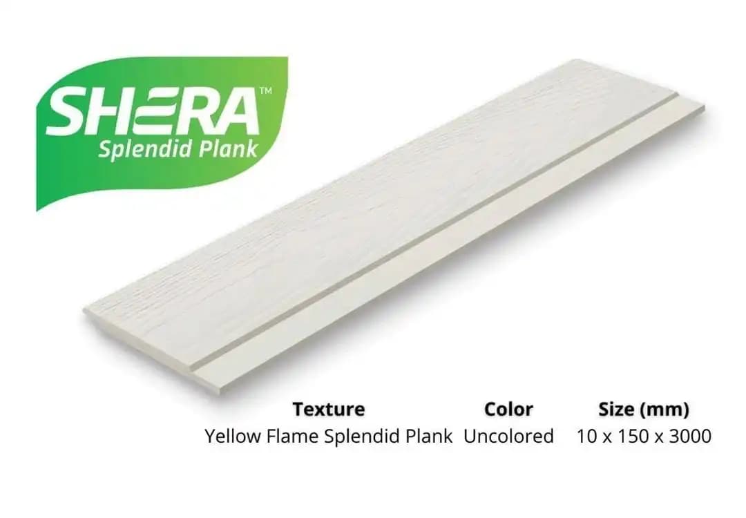 10mm Yellow Flame Profile Cassia Texture Shera Splendid Planks - Uncoloured