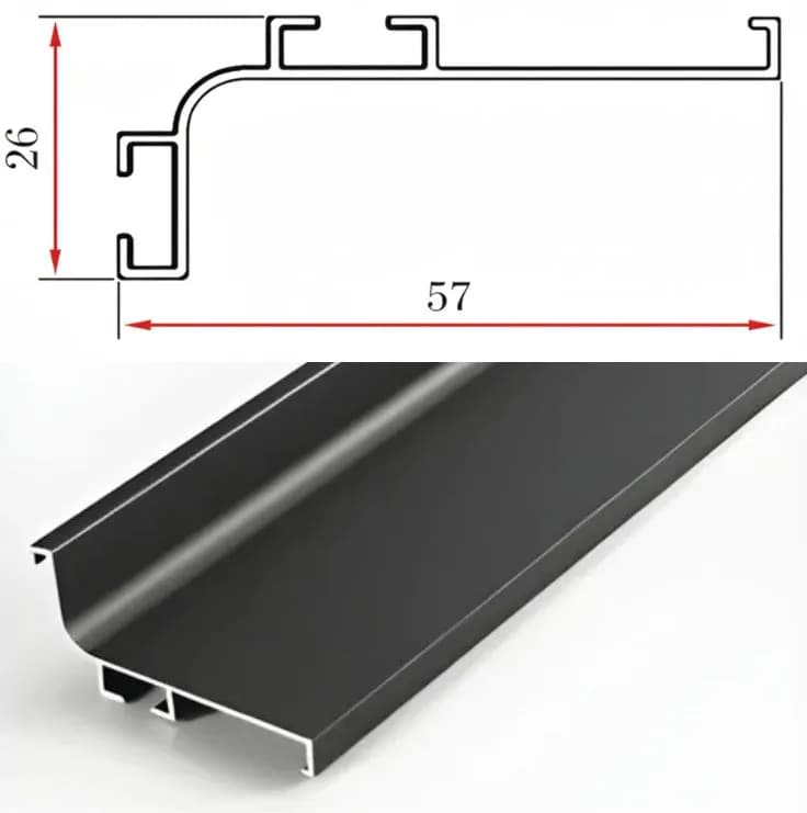 Gola L Aluminum Profile Diagram & Finish Image