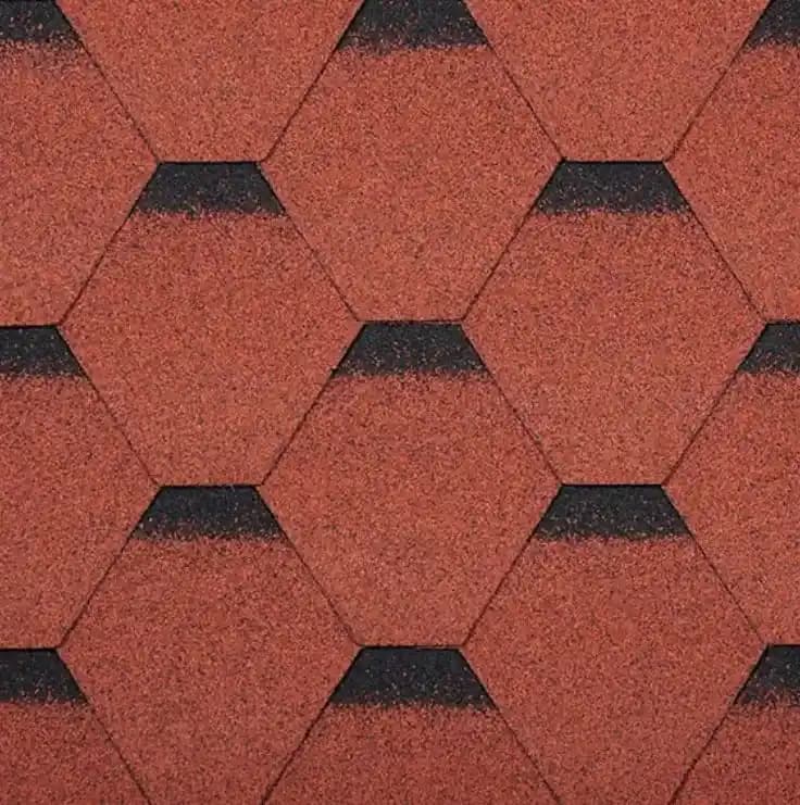 Red Shade Roofing Shingles Technonicol - Classic AR Series Sonata Quadrille (32.29 Sq. Ft.)