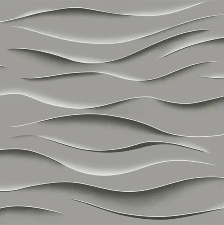 Vnext 6mm Wave Texture Designer Boards (4'x8')